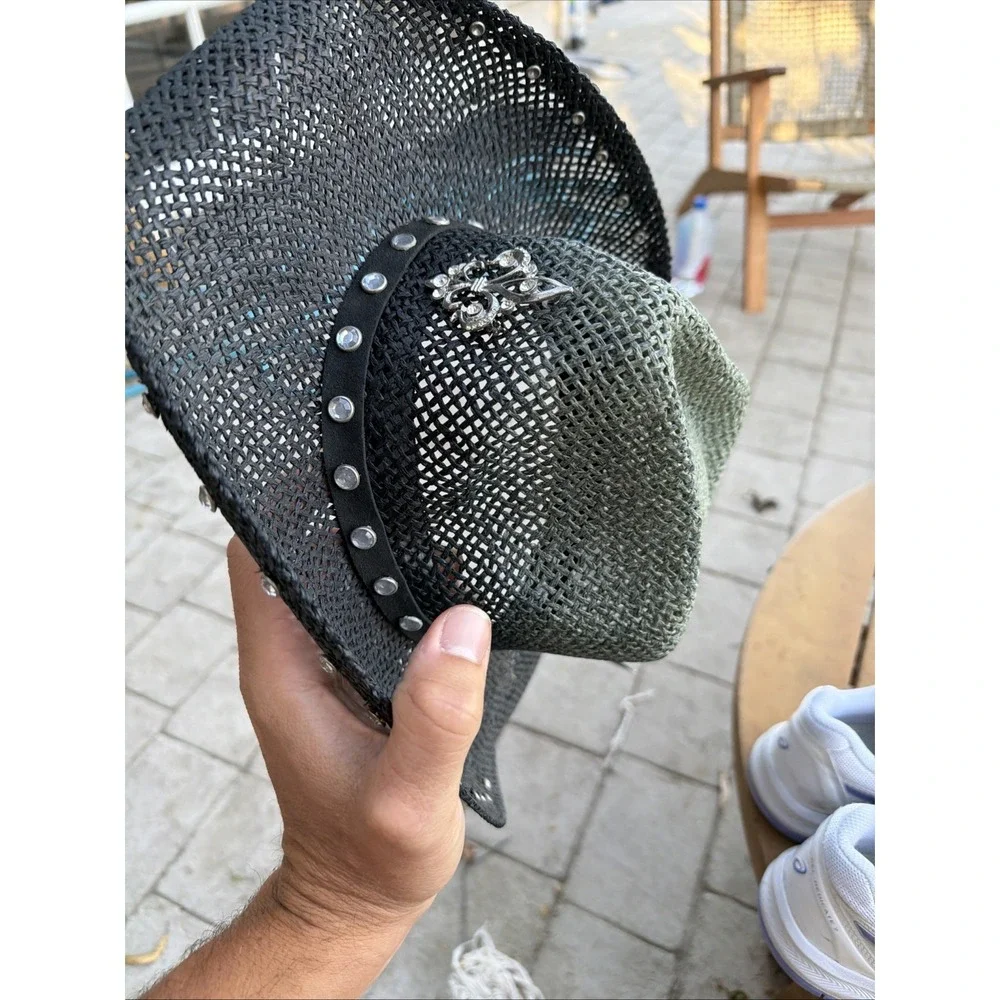 Peter Grimm Cowboy Hat One Size Emblem Woven Western Hat Country Jazz